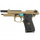 Страйкбольный пистолет WE Beretta M9A1 Rail Tan 6 мм, GBB, Gas WE-M009